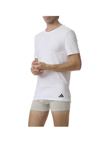 Adidas Heren T-Shirt Flex Cotton 2pack Wit