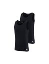 Adidas Heren Tank Top Hemd Flex Cotton 2pack Zwart