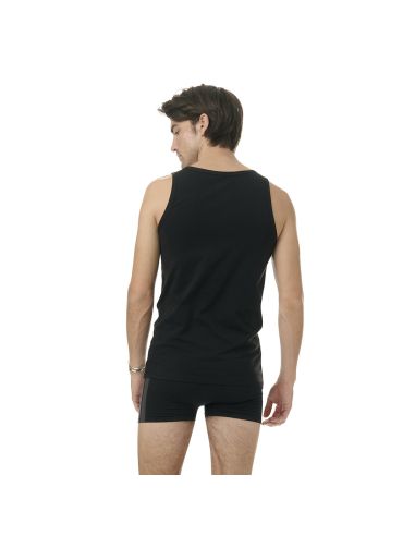 Adidas Heren Tank Top Hemd Flex Cotton 2pack Zwart