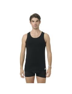 Adidas Heren Tank Top Hemd Flex Cotton 2pack Zwart 2