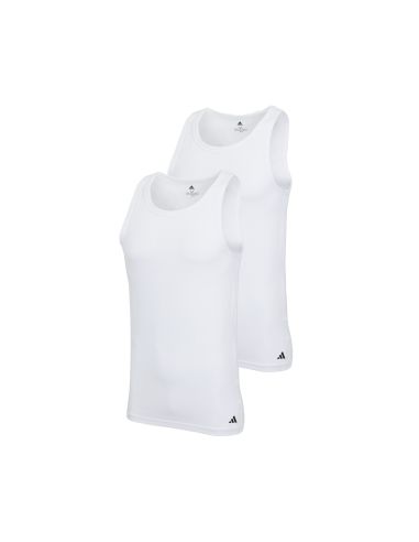 Adidas Heren Tank Top Hemd Flex Cotton 2pack Wit