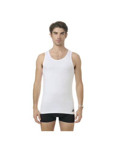 Adidas Heren Tank Top Hemd Flex Cotton 2pack Wit