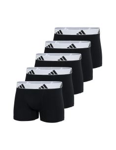 Adidas Heren Short Active Flex Cotton 5Pack Zwart Wit