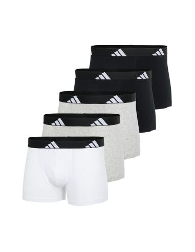 Adidas Heren Short Active Flex Cotton 5Pack Zwart Wit Grijs