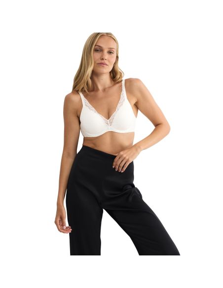 Triumph Dames BH Body Make-up Illusion Lace WP Ecru Wit