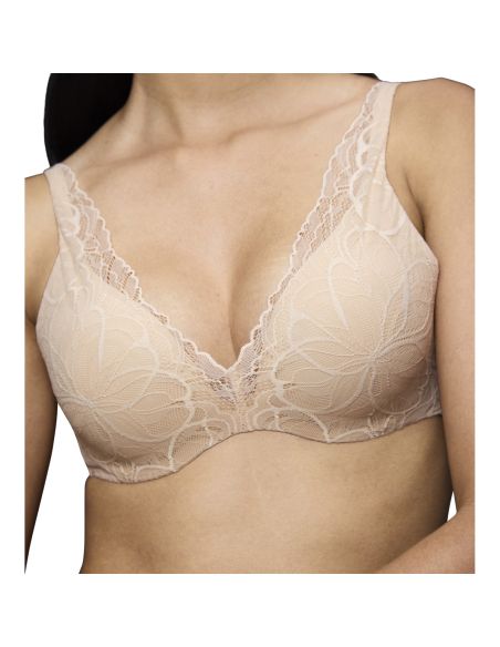Triumph Dames BH Body Make-up Illusion Lace WP Beige