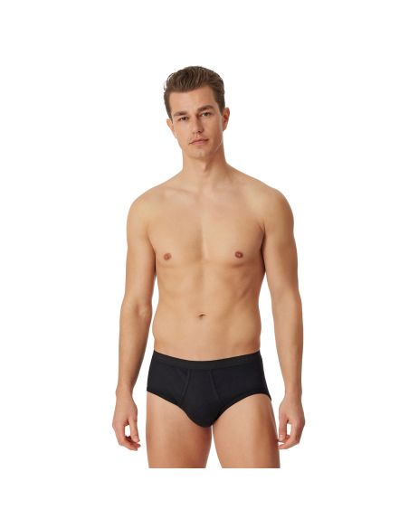 SCHIESSER Heren Sportsbrief 2PACK Sportslip black
