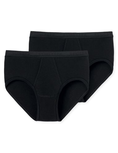 SCHIESSER Heren Sportsbrief 2PACK Sportslip black