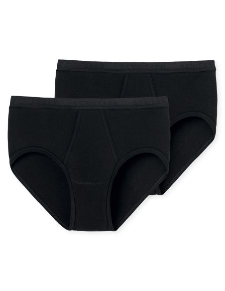 SCHIESSER Heren Sportsbrief 2PACK Sportslip black