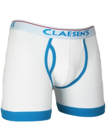 Claesens Heren Boxer White - Blue