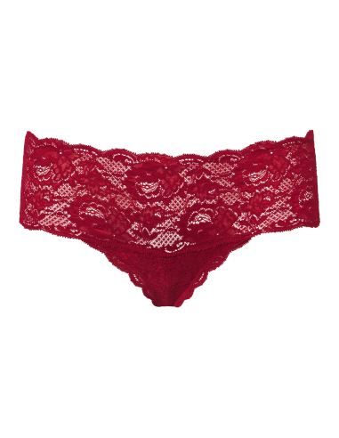 CosaBella Dames Boyshort Never Say Never Hottie Sindoor Red