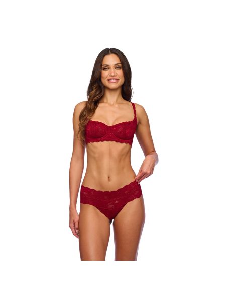 CosaBella Dames Boyshort Never Say Never Hottie Sindoor Red