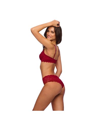 CosaBella Dames Boyshort Never Say Never Hottie Sindoor Red