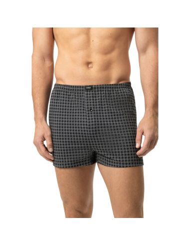 MEY Heren Boxershort Round Grid2120300
