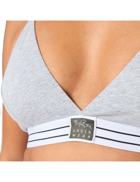 Bjorn Borg Dames Triangle BH 1Pack CORE ORIGINAL Grijs ME005