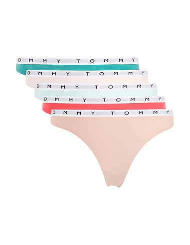 Tommy Hilfiger Ondergoed Women 5P THONG 0XU Green/Pale Pink/Hot Pink/Aqua/Rose