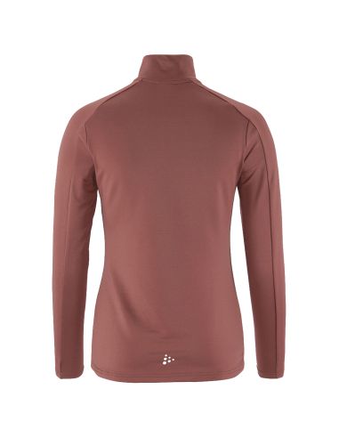 Craft Dames Thermo Fleece Shirt CORE Gain Midlayer Rose Brown