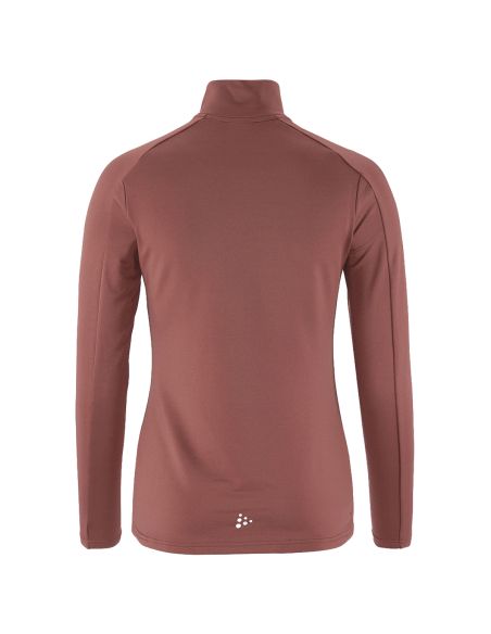 Craft Dames Thermo Fleece Shirt CORE Gain Midlayer Rose Brown