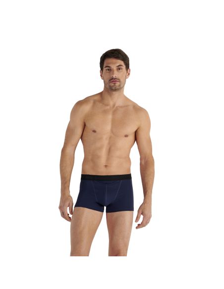 HOM H01 Boxer Briefs 2Pack Boxerlines 2 Zwart Navy D031