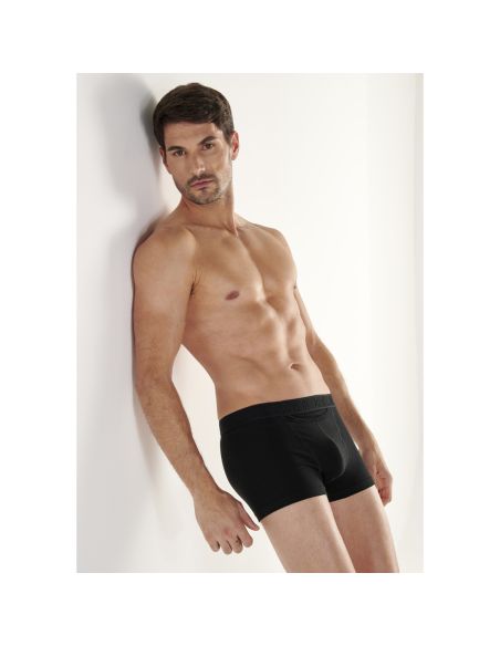HOM H01 Boxer Briefs 2Pack Boxerlines 2 Zwart Navy D031