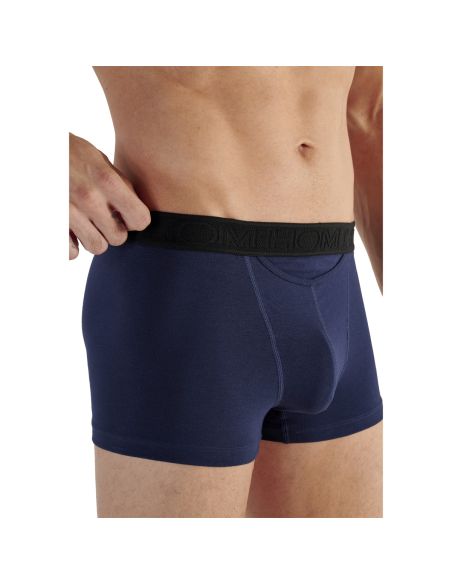 HOM H01 Boxer Briefs 2Pack Boxerlines 2 Zwart Navy D031