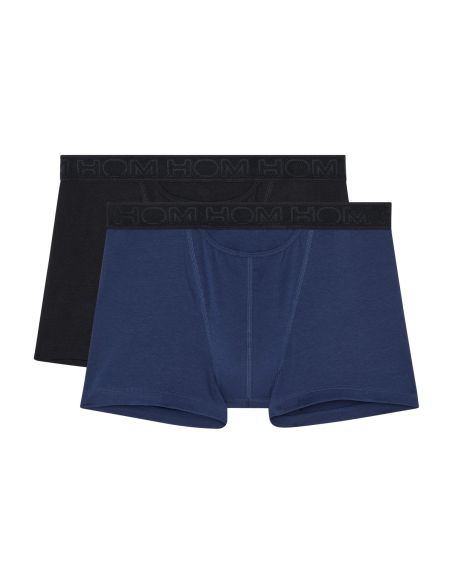 HOM H01 Boxer Briefs 2Pack Boxerlines 2 Zwart Navy D031