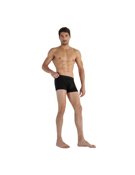HOM H01 Boxer Briefs 2Pack Boxerlines 2 Zwart Grijs D005