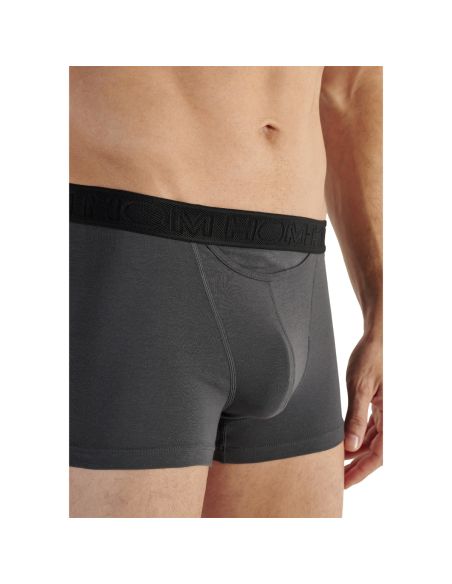 HOM H01 Boxer Briefs 2Pack Boxerlines 2 Zwart Grijs D005