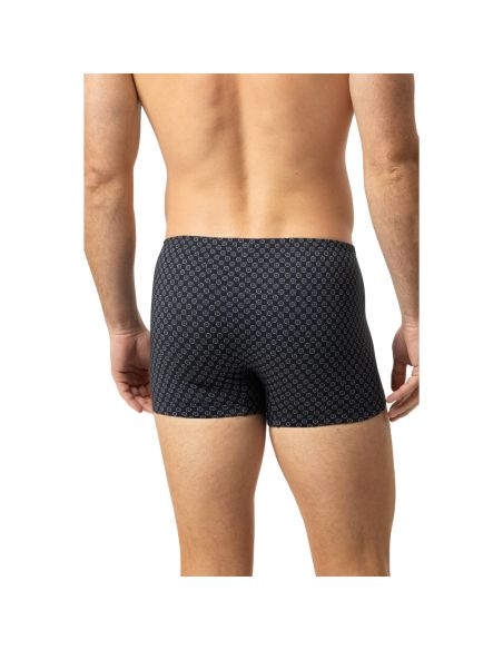 MEY Heren Shorty White Squares Lava Grey 2120280