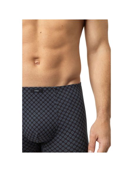 MEY Heren Shorty White Squares Lava Grey 2120280