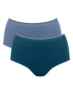 Sloggi GO Sense Highwaist Maxi 2Pack Blauw M007