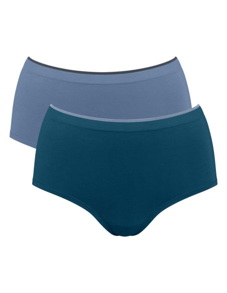 Sloggi GO Sense Highwaist Maxi 2Pack Blauw M007
