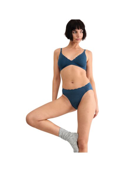 Sloggi Zero Feel Bliss High Leg Smokey Blue