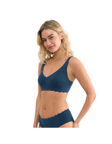 Sloggi Zero Feel Bliss Soft Bra Smokey Blue