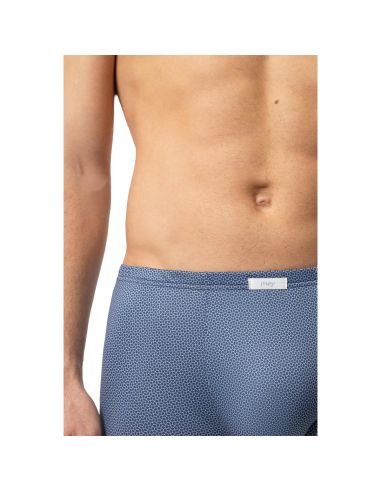 MEY Heren Shorty Curved Lines Yacht Blue