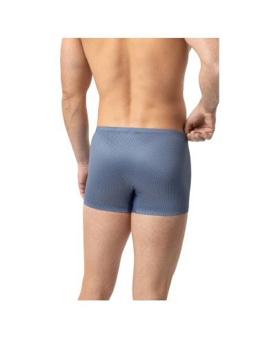 MEY Heren Shorty Curved Lines Yacht Blue