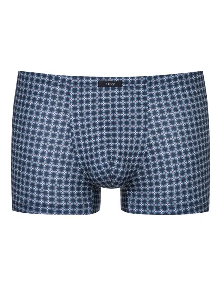 MEY Heren Shorty Floral Grid Alaskan Blue