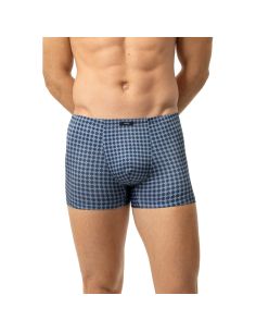 MEY Heren Shorty Floral Grid Alaskan Blue 2