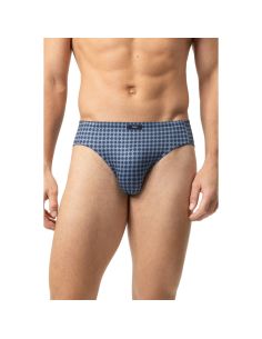 MEY Heren Jazz Pants Floral Grid Alaskan Blue 2
