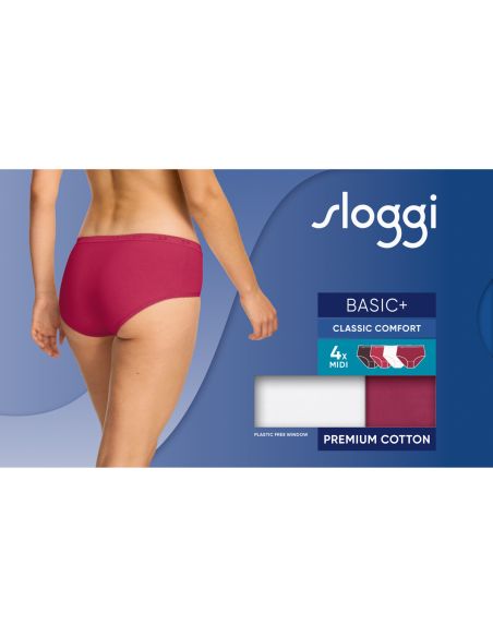 Sloggi Basic Midi Slip 4 pack C4P 0033 3+1 gratis