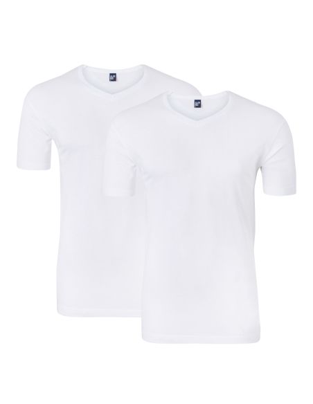 Alan Red V-Shirt West Virginia 2Pack Wit