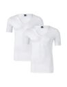Alan Red Nov T Shirt Diepe V hals 2pack Wit