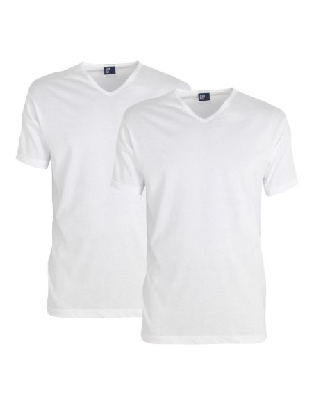 Alan Red Vermont Long T-shirt 2-pack wit