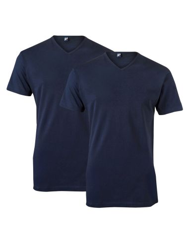 Alan Red Vermont Long T-shirt 2-pack navy