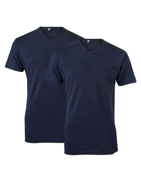 Alan Red Vermont Long T-shirt 2-pack navy
