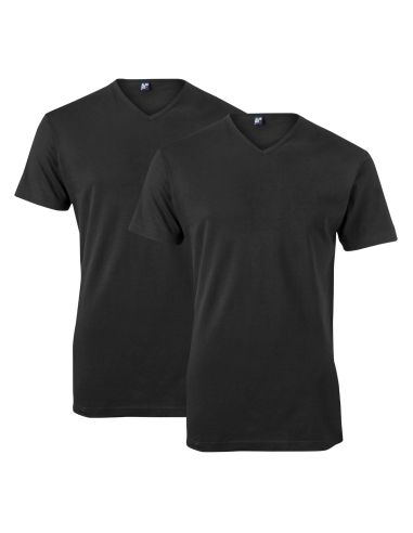 Alan Red Vermont Long T-shirt 2-pack zwart
