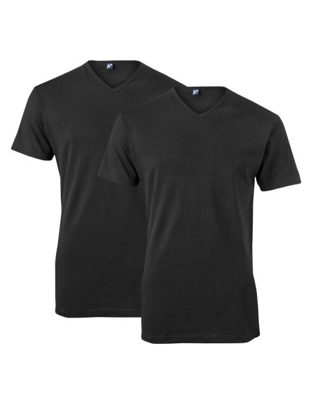 Alan Red Vermont Long T-shirt 2-pack zwart