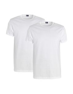 Alan Red Derby Long T-shirt 2-pack wit