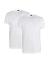 Alan Red Derby Long T-shirt 2-pack wit