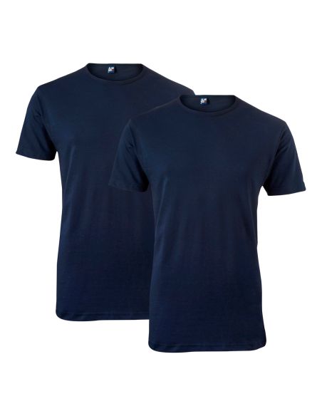 Alan Red Derby Long T-shirt 2-pack navy